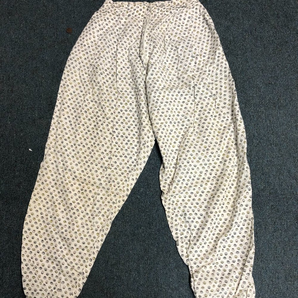 Vintage White High Waisted Pants